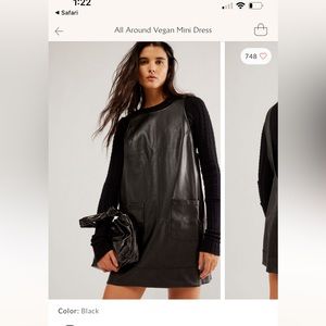 Free people All Around Vegan Mini Dress- worn once